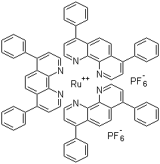 structure of CAS# 123148-15-2, Tris(4,7-diphenyl-1,10-phenanthroline)ruthenium bis(hexafluorophosphate)