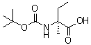 structure of CAS# 123254-58-0, N-tert-Butoxycarbonyl-D-isovaline;N-[(1,1-Dimethylethoxy)carbonyl]-D-isovaline