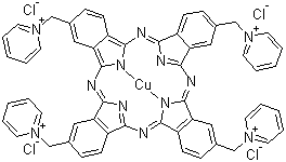 structure of CAS# 123439-83-8, Alcian Blue pyridine variant;Alcian Blue-tetrakis(methylpyridinium) chloride