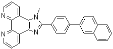 结构式 CAS# 1234997-42-2, 1-甲基-2-(4-(萘-2-基)苯基)-1H-咪唑并[4,5-f][1,10]-菲咯啉