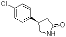 structure of CAS# 123632-35-9, (R)-Baclofen lactam;(-)-Baclofenlactam; (4R)-4-(4-Chlorophenyl)pyrrolidin-2-one