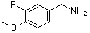 structure of CAS# 123652-95-9, 3-Fluoro-4-methoxybenzenemethanamine;(3-Fluoro-4-methoxyphenyl)methanamine; 3-Fluoro-4-methoxybenzylamine