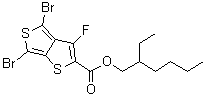 2-Ethylhexyl 4,6-dibromo-3-fluorothieno[3,4-b]thiophene-2-carboxylate molecular structure (CAS 1237479-38-7)