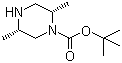 结构式 CAS# 1238951-37-5, (2S,5S)-2,5-二甲基-1-哌嗪甲酸叔丁酯