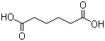Adipic acid molecular structure (CAS 124-04-9)