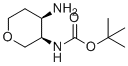 structure of CAS# 1240390-36-6, tert-Butyl ((3R,4R)-4-aminotetrahydro-2H-pyran-3-yl)carbamate