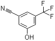 结构式 CAS# 1243459-56-4, 3-羟基-5-(三氟甲基)苯腈