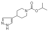 结构式 CAS# 1245645-53-7, 4-(1H-吡唑-4-基)哌啶-1-羧酸异丙酯