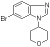 结构式 CAS# 1245649-58-4, 6-溴-1-(四氢吡喃-4-基)-1H-苯并咪唑