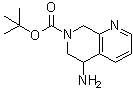 结构式 CAS# 1245915-28-9, 5-氨基-5,8-二氢-1,7-萘啶-7(6H)-羧酸叔丁酯
