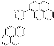 结构式 CAS# 1246467-58-2, 3,5-二-1-芘基吡啶