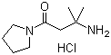 structure of CAS# 1246471-46-4, 3-Amino-3-methyl-1-(1-pyrrolidinyl)-1-butanone hydrochloride