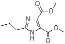 结构式 CAS# 124750-59-0, 2-丙基-4,5-咪唑二羧酸二甲酯