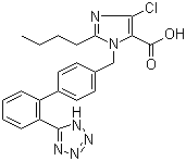 结构式 CAS# 124750-92-1, 氯沙坦