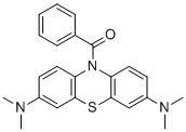 结构式 CAS# 1249-97-4, 苯甲酰基隐色亚甲基蓝