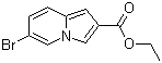 structure of CAS# 1251014-35-3, 6-Bromo-2-indolizinecarboxylic acid ethyl ester