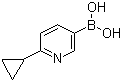 结构式 CAS# 1253055-87-6, 6-环丙基吡啶-3-硼酸