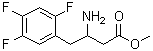 结构式 CAS# 1253055-92-3, 3-氨基-4-(2,4,5-三氟苯基)丁酸甲酯