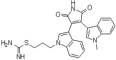 结构式 CAS# 125314-64-9, Bisindolylmaleimide IX
