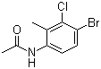 结构式 CAS# 125328-80-5, N-(4-溴-3-氯-2-甲基苯基)乙酰胺