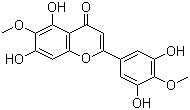 结构式 CAS# 125537-92-0, 3',5,5',7-四羟基-4',6-二甲氧基黄酮