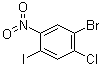 结构式 CAS# 1263377-21-4, 1-溴-2-氯-4-碘-5-硝基苯