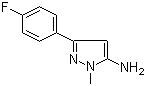 结构式 CAS# 126417-81-0, 3-(4-氟苯基)-1-甲基-1H-吡唑-5-胺
