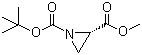 结构式 CAS# 126496-79-5, (S)-氮丙啶-1,2-二羧酸 1-叔丁酯 2-甲酯