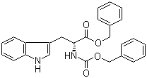 结构式 CAS# 126496-81-9, N-苄氧羰基-D-色氨酸苄酯