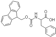 structure of CAS# 126727-04-6, N-9-Fluorenylmethoxycarbonyl-DL-phenylalanine;N-FMOC-DL-phenylalanine