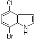 structure of CAS# 126811-29-8, 7-Bromo-4-chloro-1H-indole;7-Bromo-4-chloroindole