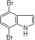 structure of CAS# 126811-31-2, 4,7-Dibromoindole;4,7-Dibromo-1H-indole