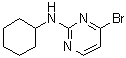 structure of CAS# 1269292-88-7, 4-Bromo-N-cyclohexyl-2-pyrimidinamine