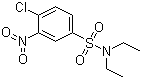 structure of CAS# 127-53-7, 4-Chloro-N,N-diethyl-3-nitrobenzenesulfonamide