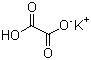 structure of CAS# 127-95-7, Potassium binoxalate;Potassium hydrogen oxalate; Ethanedioic acid monopotassium salt; Oxalic acid monopotassium salt
