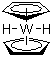 structure of CAS# 1271-33-6, Bis(cyclopentadienyl)dihydrotungsten;Tungstanocene dihydride