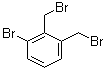 structure of CAS# 127168-82-5, 1-Bromo-2,3-bis(bromomethyl)benzene;1,2-Bis(bromomethyl)-3-bromobenzene; 2,3-Bis(bromomethyl)bromobenzene