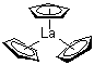 structure of CAS# 1272-23-7, Tricyclopentadienyllanthanum;Lanthanum tricyclopentadienide; Lanthanum tris(cyclopentadienide); Tris(cyclopentadienyl)lanthanum; Tris(eta5-cyclopentadienyl)lanthanum