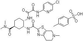 结构式 CAS# 127285-08-9, 伊多塞班对甲苯磺酸盐