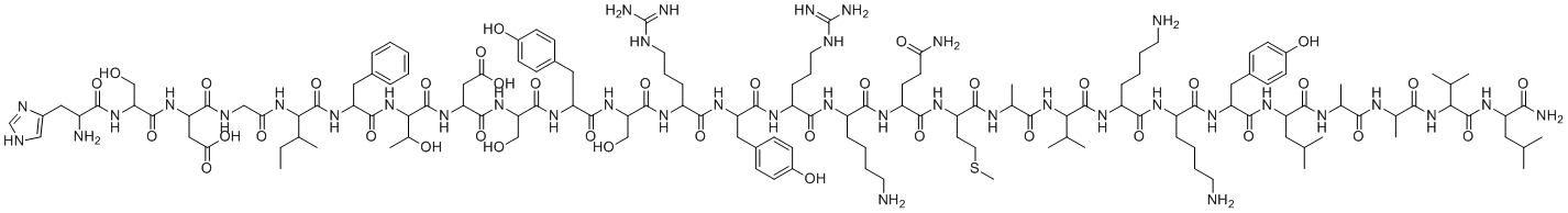 结构式 CAS# 127317-03-7, 脑垂体腺苷环化多肽1-27
