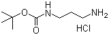 结构式 CAS# 127346-48-9, N-叔丁氧羰基-1,3-丙二胺盐酸盐