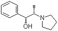 结构式 CAS# 127641-25-2, (1R,2S)-1-苯基-2-(1-吡咯烷基)-1-丙醇