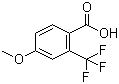 结构式 CAS# 127817-85-0, 4-甲氧基-2-三氟甲基苯甲酸