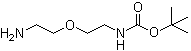 structure of CAS# 127828-22-2, tert-Butyl [2-(2-aminoethoxy)ethyl]carbamate;N-Boc-2-(2-Aminoethoxy)ethanamine; N-Boc-2-aminoethyl 2-aminoethyl ether