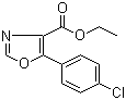 structure of CAS# 127919-28-2, Ethyl 5-(4-chlorophenyl)oxazole-4-carboxylate