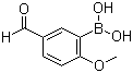 结构式 CAS# 127972-02-5, 5-醛基-2-甲氧基苯硼酸; 5-甲酰基-2-甲氧基苯硼酸