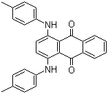 structure of CAS# 128-80-3, Solvent Green 3;1,4-bis(p-tolylamino)anthraquinone
