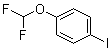 structure of CAS# 128140-82-9, 1-(Difluoromethoxy)-4-iodobenzene;4-(Difluoromethoxy)-1-iodobenzene