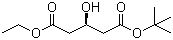 (3R)-3-Hydroxypentanedioic acid tert-butyl ethyl ester molecular structure (CAS 128237-30-9)