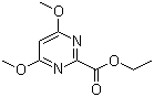 structure of CAS# 128276-49-3, Ethyl 4,6-dimethoxypyrimidine-2-carboxylate;4,6-Dimethoxypyrimidine-2-carboxylic acid ethyl ester